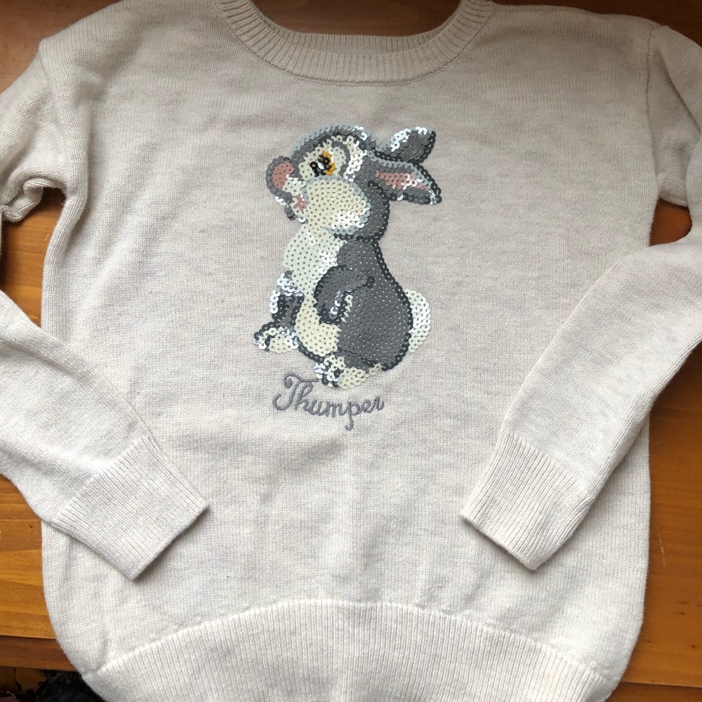 GAP Cream Sweater with Thumper Design
